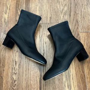 American Glamour by Badgley Mischka Embellished Heel Boots